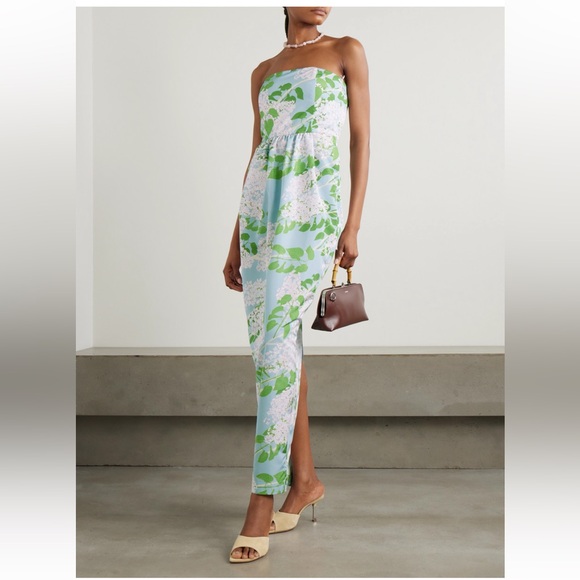 Bernadette Lena strapless floral-print taffeta gown - Picture 3 of 9